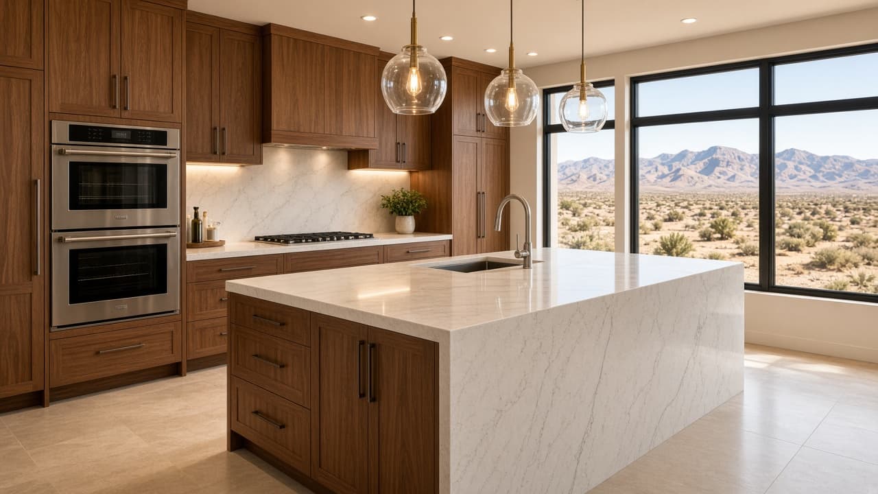 Homes for sale in Silverstone Ranch — Luxury kitchen interior typical of Silverstone Ranch homes for sale in Las Vegas 89131