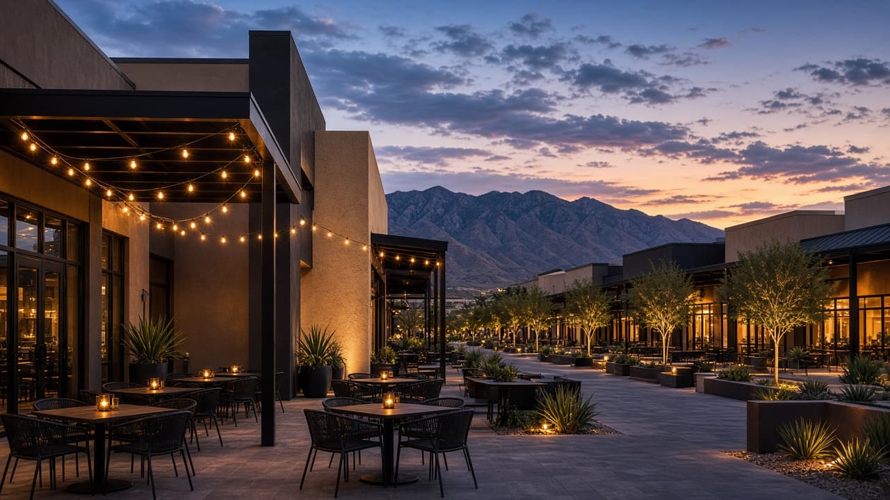 Dining & Conveniences — Northwest Las Vegas dining plaza near Centennial Hills and Silverstone Ranch