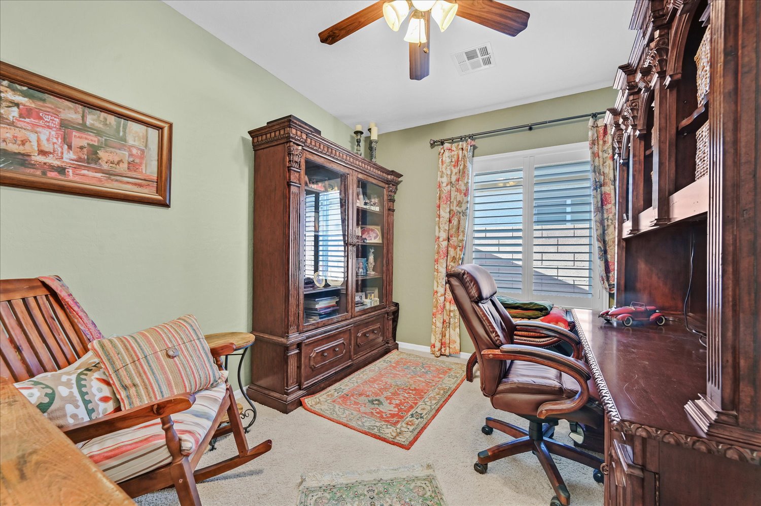 Kitchen with granite countertops, stainless appliances, and island